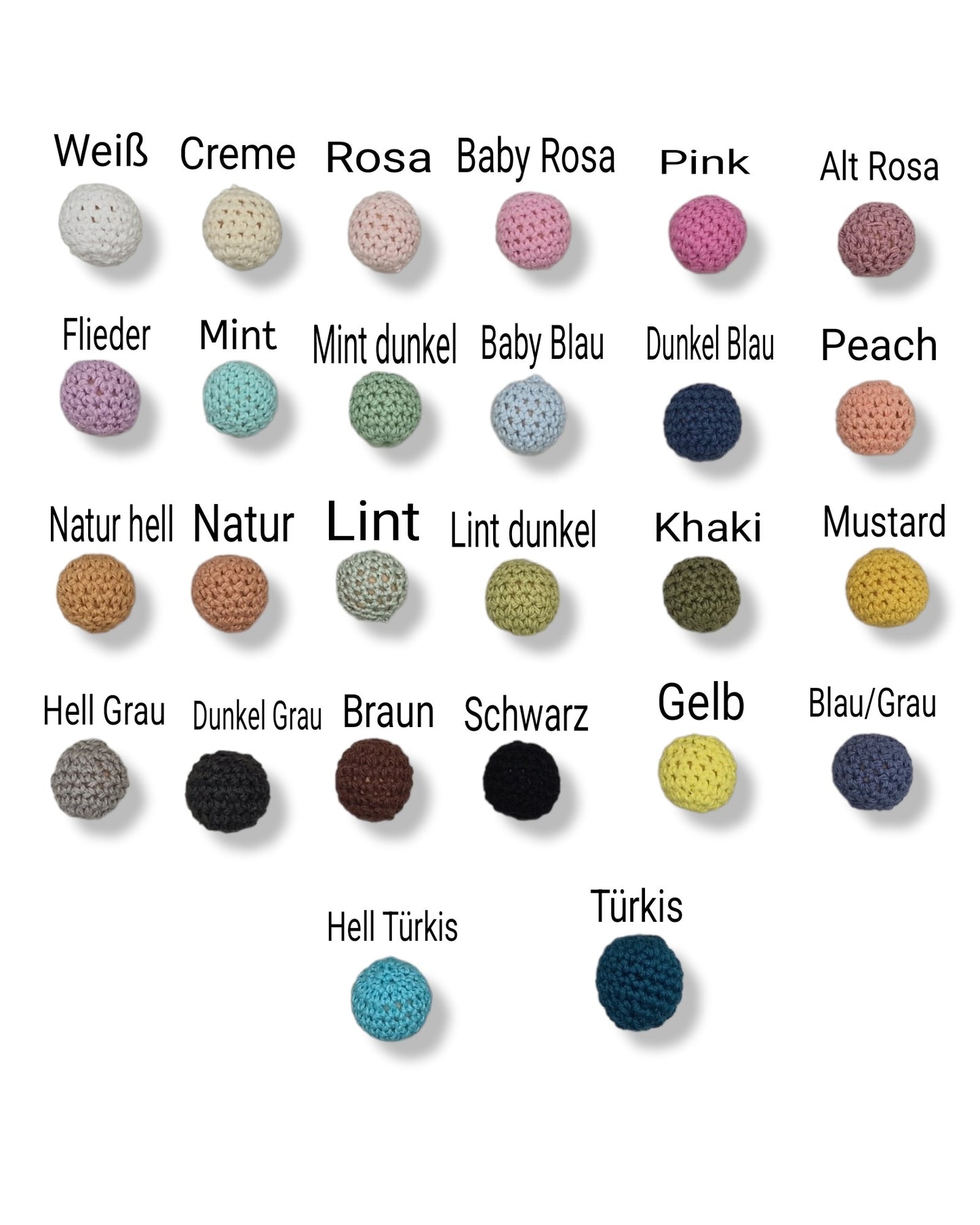 Schnullerkette mit Namen Natur Löwenclip