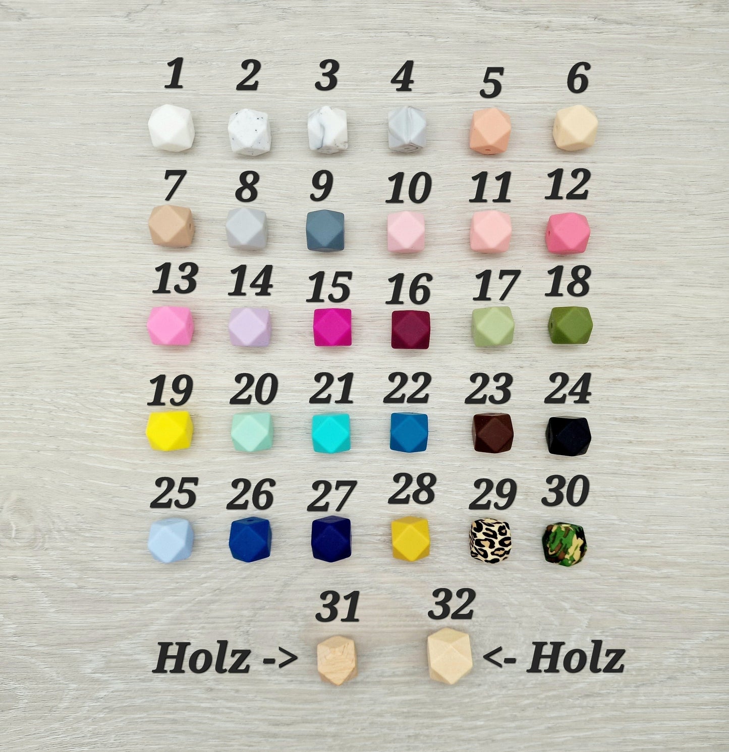 Schnullerkette nach deinem Wunsch Lint Weiß Natur Geschenk zur Geburt Junge Mädchen