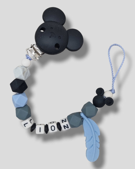 Micky Maus Schnullerkette mit Namen