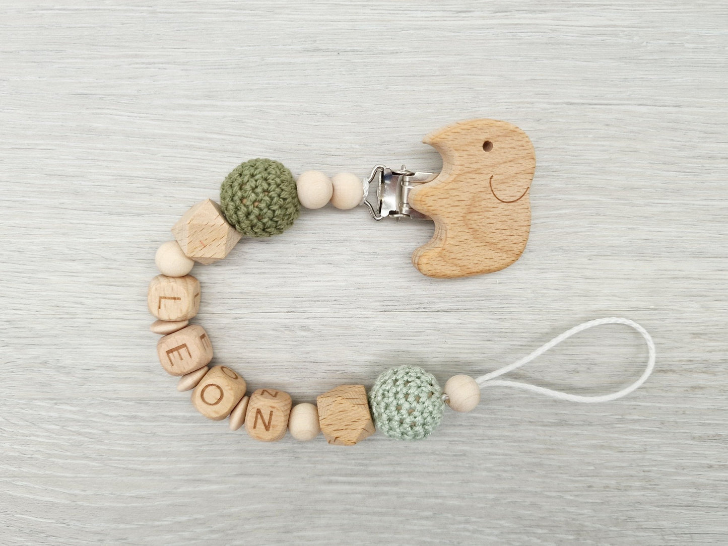 Schnullerkette mit Namen  Schnullerkette mit Namen nach Wunsch Geschenk zur Geburt Babygeschenk Junge Mädchen