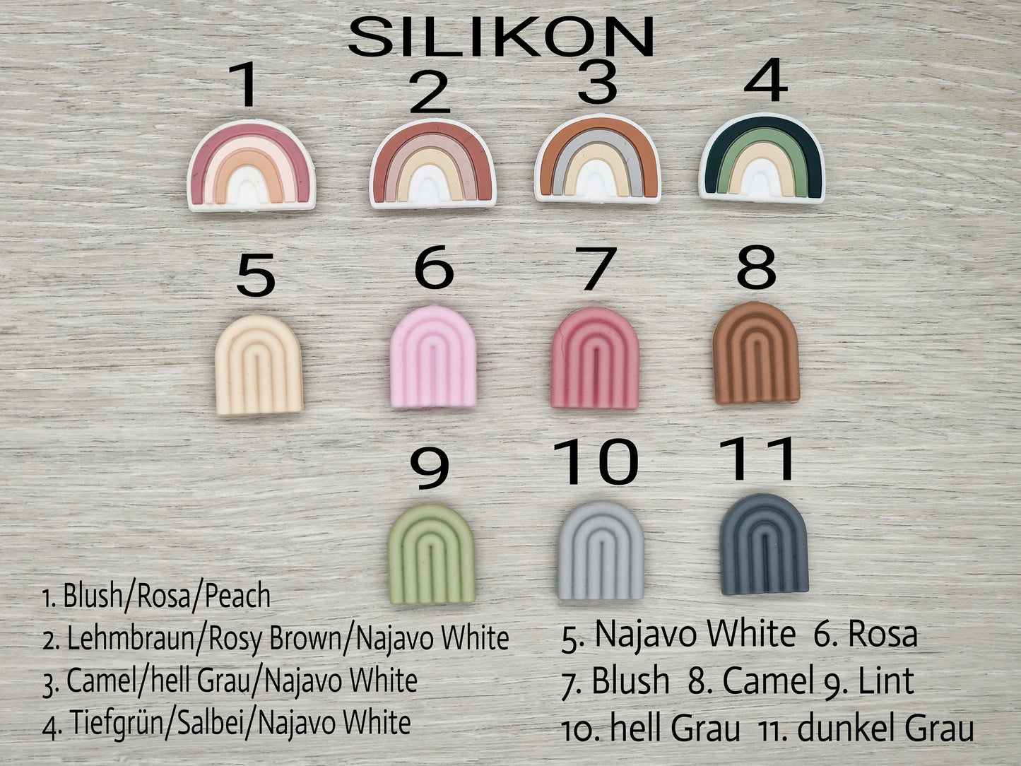 Schnullerkette mit Namen Personalisiert Regenbogen Geschenk zur Geburt Babyparty