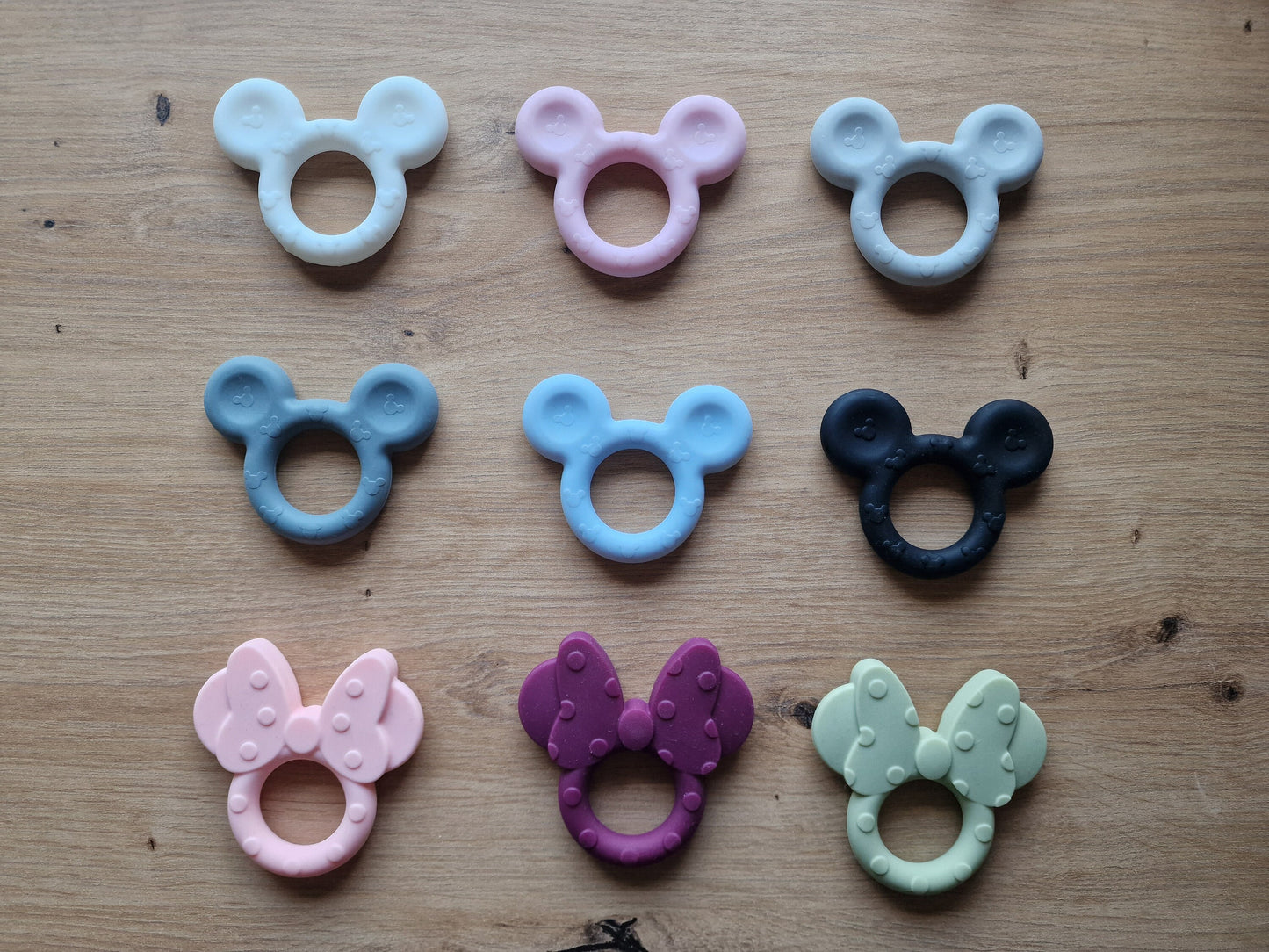 Micky Maus Schnullerkette Kinderwagenkette Greifling  Geschenk zur Geburt